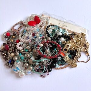 Craft Flawed Lot Jewelry Bag 1.9 lbs Bag #16